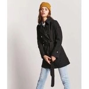 New! Forever 21 Belted Canvas Trench Coat